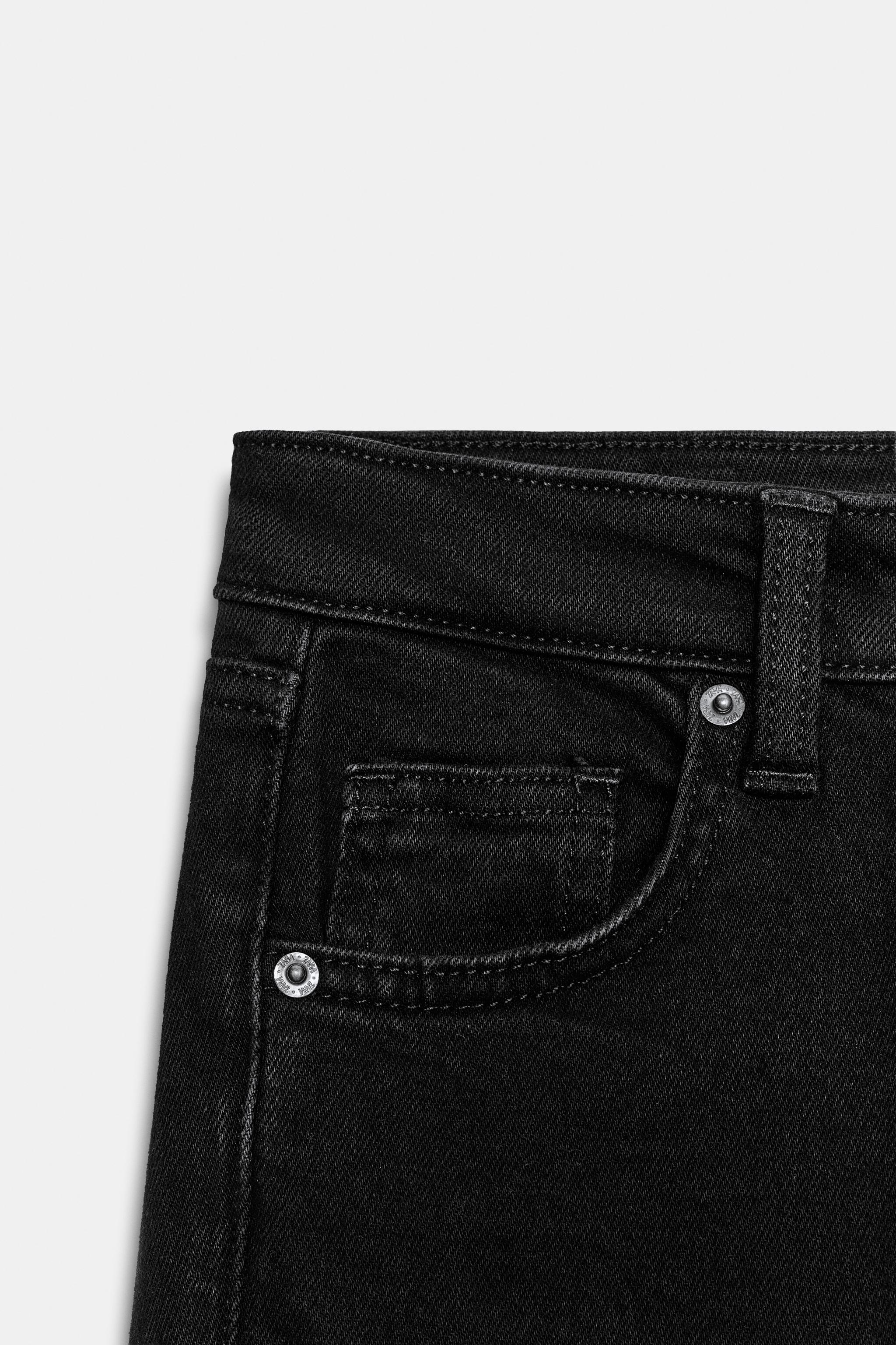 TRF HIGH-WAISTED CROPPED FLARE JEANS